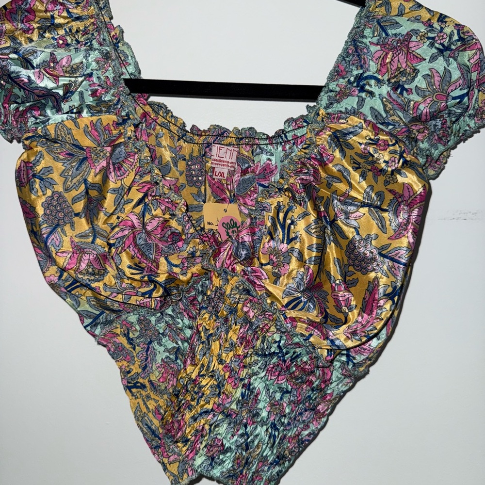 Floral Print Women's Crop Top